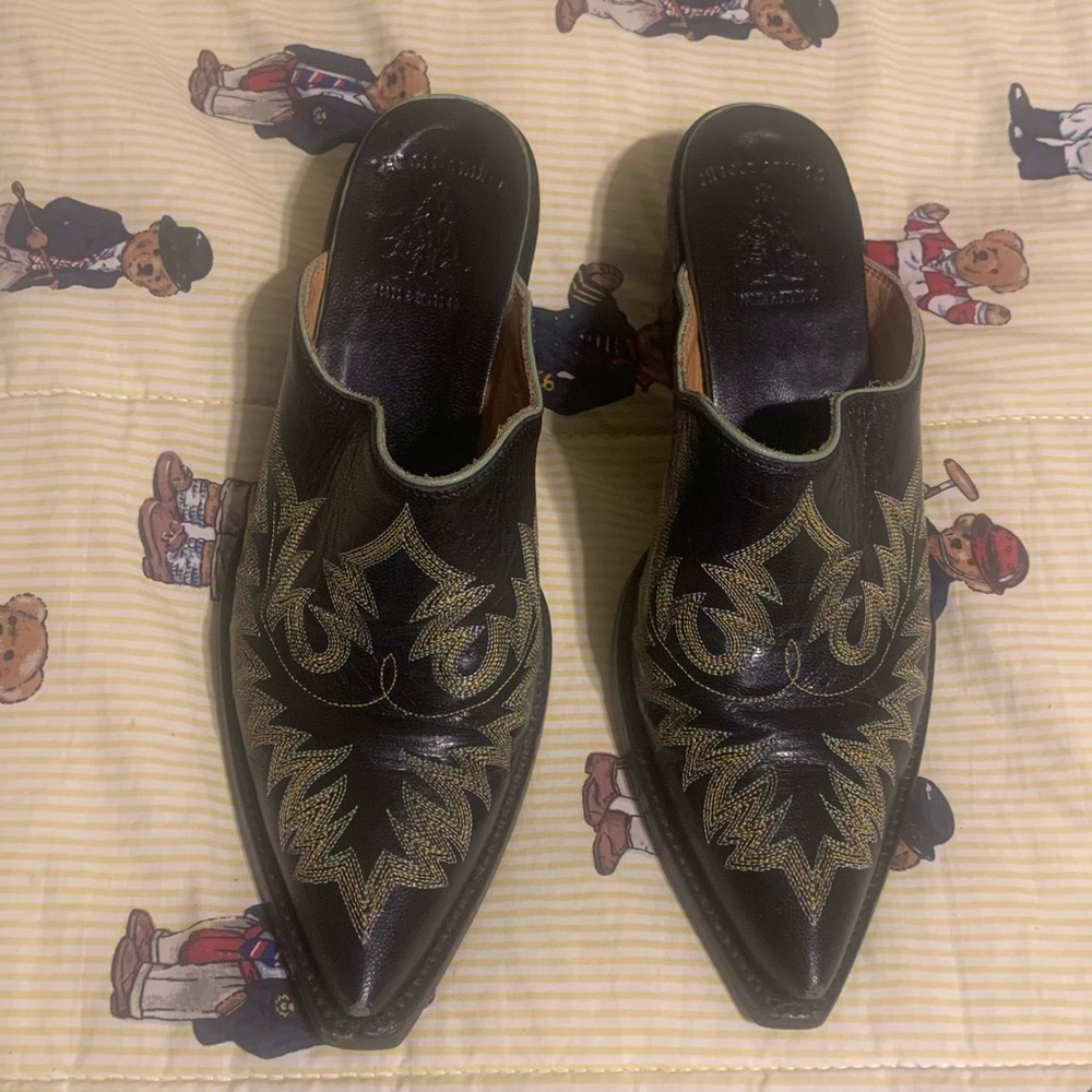 Old Gringo Open Back Short Boots Womens 7.5B Black